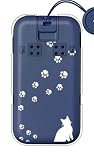 ガールズネオ スマホケース ハードケース (ねこの足跡いくつ？/ホワイト) AQUOS キッズケータイ SH-03M と互換性のあるケースSH-03M-PC-YSZ-0141