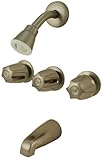 3-handleタブ&シャワー蛇口、W圧縮Stems – By Plumb Usa 34300s
