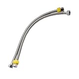蛇口コネクタ編組ステンレス鋼ホース交換用フレキシブルホースパイプのキッチン蛇口コールド温水ミキサータップ( 2ピース) 500mm-225g