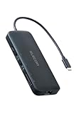 エレコム USB-C ハブ ドッキングステーション 8in1 PD100W HDMI 4K/60Hz対応 USB 10Gbps USB3.2(Gen2) 超高速データ転送 ネイビー DST-W10