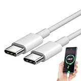 USB C to C ケーブル、USB Type C ケーブル高速充電 | 120W タイプ C - C ケーブル高速充電 3.28 フィート,クイックコネクトデュアルType-Cインターフェイス、6A出力、ラップトップ、タブレット、携帯電話を充電