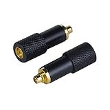 cooyin MMCX (リケーブル側) to SRH1840 (イヤホン側) アダプター コネクター 金メッキプラグ 統合成形技術 音質劣化なし簡潔 精緻 線材テスト作業用 ミニタイプ SRH1440 SRH1840 SRH1540に対応 ブラック