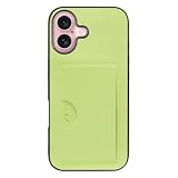 LOOF SKIN SLIM-SLOT レザー カード収納 スマホケース for iPhone 16 用 ケース カバー 背面 ストラップホール カードポケット シンプル 耐衝撃 薄型 軽量 leather [ミストグリーン]