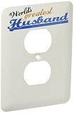 3dRose LLC lsp_151306_6 Worlds Greatest Husband Romantic Marriage Or Wedding Anniversary Gifts for H