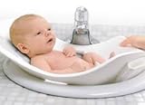 Puj Tub - Soft Foldable Infant Bath Tub - White- Soft Foldable Infant Bath Tub WHITE with bonus Puj 