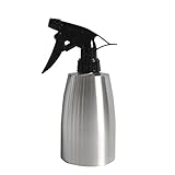 Wholehot　ガーデニングスプレーボトル　400ml　霧吹きボトル　ステンレス噴霧器　水を注ぐ　詰め替え容器　漏れ防止　スプレー調味料ボトル　菜園植物/美容院/バーベキュー用　多機能　丈夫　綺麗　