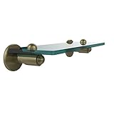 Allied Brass SH-1/16-ABR 16 by 5-Inch Single 3/8-Inch Glass Shelf [並行輸入品]