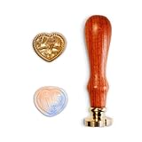 シーリングスタンプ ハート シーリングワックス スタンプ 真鍮ヘッド 立体 ワックスシールスタンプ 取り外し 封蝋 レトロ 招待状 結婚式 