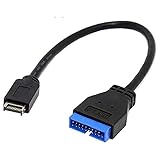 USB 3.1 フロント パネル ヘッダーから USB 3.0 20Pin ヘッダー延長ケーブル 20cm マザーボード用 USB 3.1 フロントパネルヘッダー