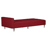 arne ベンチソファ 背もたれ無し ベンチチェアー 長椅子 片肘付き イス ダイニング 2～3人掛け 合皮レザー Baggy SA 4×8 レッド 赤