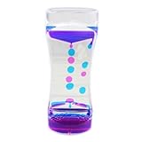 Echana オイルタイマー アメーバタイプ 可愛い 2色のグミが流れる オイル時計 ドロップモーション オイルモーション 水時計 オイル砂時計 癒し 子ども用 子供用 保育園 こども園 小学校の保健室 プレゼント (#12)