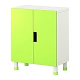 IKEA(イケア) STUVA ホワイト/グリーン 49887427 収納コンビネーション 扉付、ホワイト、グリーン