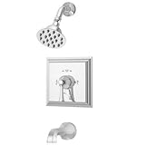 Symmons Canterbury S-4502-TRM Tub and Shower System with Lever Handle, Chrome [並行輸入品]