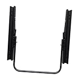 Generic 車両用シートスライドレールセット ダブルロック式 市販レーシングカー用, 385x140x160mm, ブラック