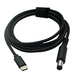 DELLノートパソコン 用 PD 充電ケーブル USB-C 変換アダプター ケーブル デル 変換アダプタ USB Type-C TO DELL ACアダプター 7.4x5.0mm （外径7.4mm-内径5.0mm）65W出力対応 トリガーケーブル 1.5m