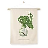 ミニタペストリー ファブリックポスター 北欧 韓国 タペストリー 花 背景布 壁掛け イラスト アニバーサリー 記念日 結婚式 モンステラ