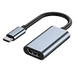 モニター用USB C - HDMIアダプター 4K HDMI - USB C ノートパソコン ドッキングステーション MacBook Pro用 USB Type C - HDMIケーブル iPad Air用 Thunderbolt 3 ビデオドングルコンバーター Chromebook XPS TV用