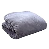 シンプルフレッシュ(Simple Fresh) ブランケット 毛布 シングル 洗える ニューマイヤー 無地カラー パープル ポリエステル 140cm×200cm