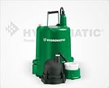 Hydromatic OSP50A1 1/2 HP Cast Iron / Naval Bronze Effluent Pump [並行輸入品]