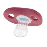 uxcell　2 つ前歯付き　おしゃぶり　新生児幼児向け　偽衣装　偽前歯　面白い　シリコーン