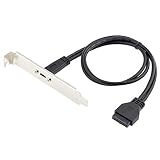 NFHK シングルポート USB 3.1 タイプ C USB-C メス - USB 3.0 マザーボード 19 ピン ヘッダー ケーブル 40cm