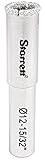 Starrett KD0012-N High Performance Diamond Tile Drill Hole Saw, 1/2' Diameter, 1' Cutting Depth, Sil