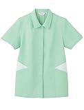 UNIWEAR(ユニウェア) レディース 半袖 スモック SL-944 ライトグリーン ゆったり 5L ( 19号 ) （ 日本製生地使用 ）