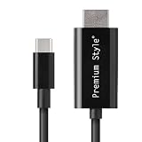 Premium Style USB TYPE-C HDMIミラーリングケーブル 2m PG-SUCTV2MBK