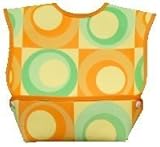 Dex Baby Dura Bib Crum Catcher - Geo Bib, Green & Orange by DexBaby (English Manual)