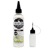 プルプラ 国産 電子タバコリキッド VAPE(ベイプ)リキッド 大容量 120ml 便利な目盛付きボトル ニードルボトル 10ml付き (完熟めろん)