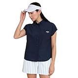 [キャロウェイ] レディース フレンチスリーブシャツ (かざあなメッシュ・セットアップ対象) / ゴルフ / C25134209 1120_ネイビー L