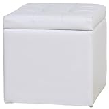 レザースツール　白