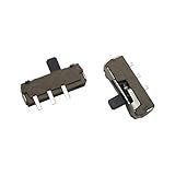 Goliton® 20X MSK-12D18B（2P2T）2P2T PCBパネル　垂直スライドパワートグルスイッチ　シルバー