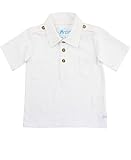 RuggedButts Infant / Toddler Boys 1-pocket Polo W / 3ボタン US サイズ: XS カラー: ホワイト