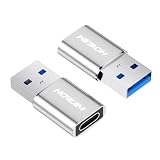 HOWJIM USB Type-C 変換アダプタ 2個セット QC3.0 急速充電 5Gbps高速データ転送 OTG機能 Type C (メス) to USB3.0 (オス) 変換アダプタ タイプC 変換 Ma-c Book Pad Pro Phone 17 16 15 Pro Max Watch Ga-laxy スマートフォン、タブレット、ノートパソコン、充電器などUSB-C機器対応 シルバー