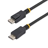 StarTech.com DisplayPort ケーブル/15m/ディスプレイポート1.2/長尺アクティブケーブル/DP - DP モニターケーブル/4K30Hz/ラッチ付きDPコネクタ オス - オス DISPL15MA