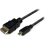 StarTech.com イーサネット対応ハイスピードHDMI - HDMI Micro変換ケーブル 2m HDMI(タイプA) - HDMIマイクロ(タイプD) オス/オス HDADMM2M