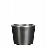 インテリアポット レコポット 11.5cm ダークグレー 穴無し 【10個入り】