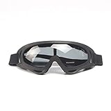 MolySun アイマスク 保護眼鏡プロの防風ゴーグルX400 UV保護偏光スポーツメガネスノーボードスケートスキーゴーグル男性女性（黒）