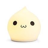 GoLine Cute Waterdrop LED Children Night Light, Multicolor Silicone Baby Nursery Lamp, Sensitive Tap