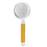 uxcell ハンドヘルド式　シャワーヘッド　シルバートーン　ゴールドトーン　ホームバスルーム用