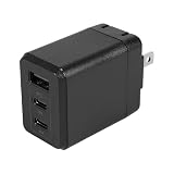オウルテック AC充電器 PD65W出力 3ポート Type-C×2 Type-A×1 iPhone スマートフォン タブレット ノートPC PSE認証 ブラック OEC-APD65C2A1GS-BK