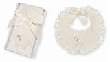 Bearington Bears Lamby Sheep Baby Cream Color Bib and Burp Cloth Set by Bearington [並行輸入品]