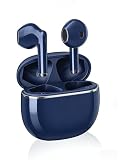 【2026年アップグレード版】AOKIMI ワイヤレスイヤホン bluetooth イヤホン V12 小型軽量 ブルートゥースHi-Fi 最大36時間再生 ぶるーとゅーす コードレス ENCノイズキャンセリング 自動ペアリング Type-C充電 マイク付き 防水 タッチ式音量調整 スポーツ/通勤/通学/WEB会議(ダークブルー)