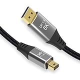 CY Cable Mini DisplayPort 1.4 Mini-DP - DPケーブル 8K 60hz 4K 120hz ケーブル Ultra-HD UHD DP 1.4対応 FreeSync G-Sync ゲーミングモニター 4090 7900 (2.0M)
