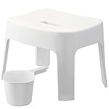 山崎実業 タワーシリーズ tower マグネット風呂イス 25cm & マグネット手おけ 2点セット ホワイト 【モノギャラリー限定クリアファイル付】