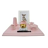 ペット仏具 ステージ(大) ピンク 仏具セット おりんセット こりん かわいい仏具 ペット供養 (ピンク)