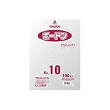 シモジマ (スワン) OPP袋 ボードン #20 No.10 穴なし 透明 100枚 006763130