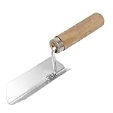 uxcell スクレーパー　コーナー　こて道具　内側コーナーこて　ハンドヘルド　金属　木製ハンドル　レンガの層