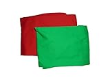 Baby Doll Bedding Solid Two-Tone Mini Crib/ Port-a-Crib Sheet Set, Red/Green by BabyDoll Bedding